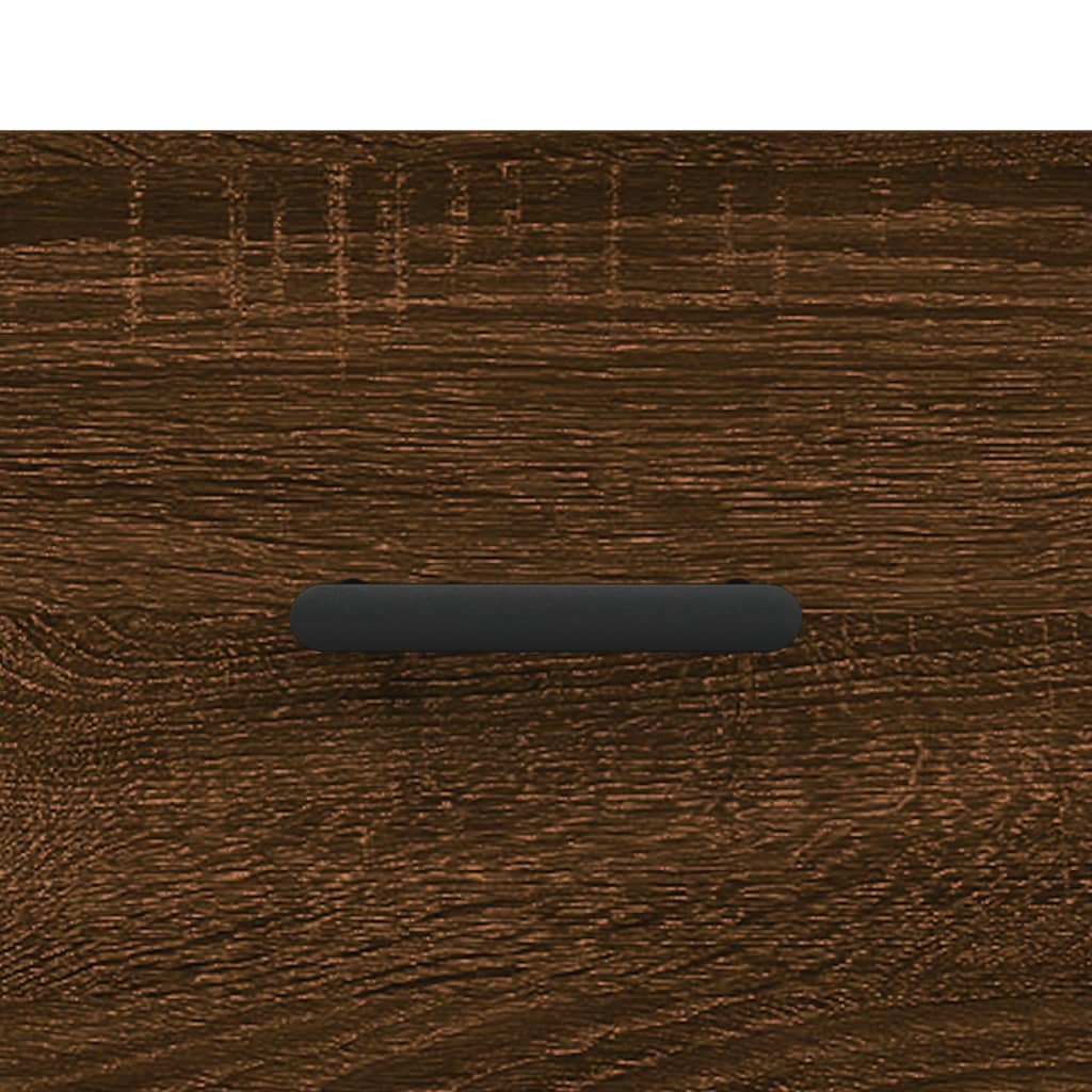 Mesita de noche madera de ingeniería marrón roble 40x40x66 cm - Imagen 9