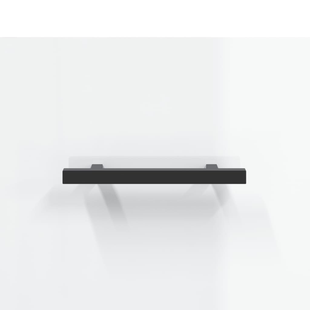 Mesita de noche madera de ingeniería blanco brillo 40x40x66 cm - Imagen 9