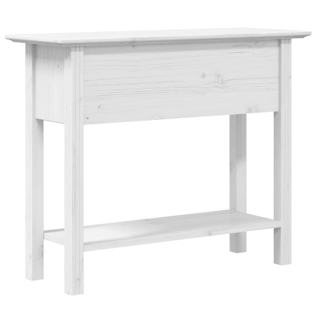 Mesa consola BODO madera maciza de pino blanco 91x35x74 cm - Imagen 6