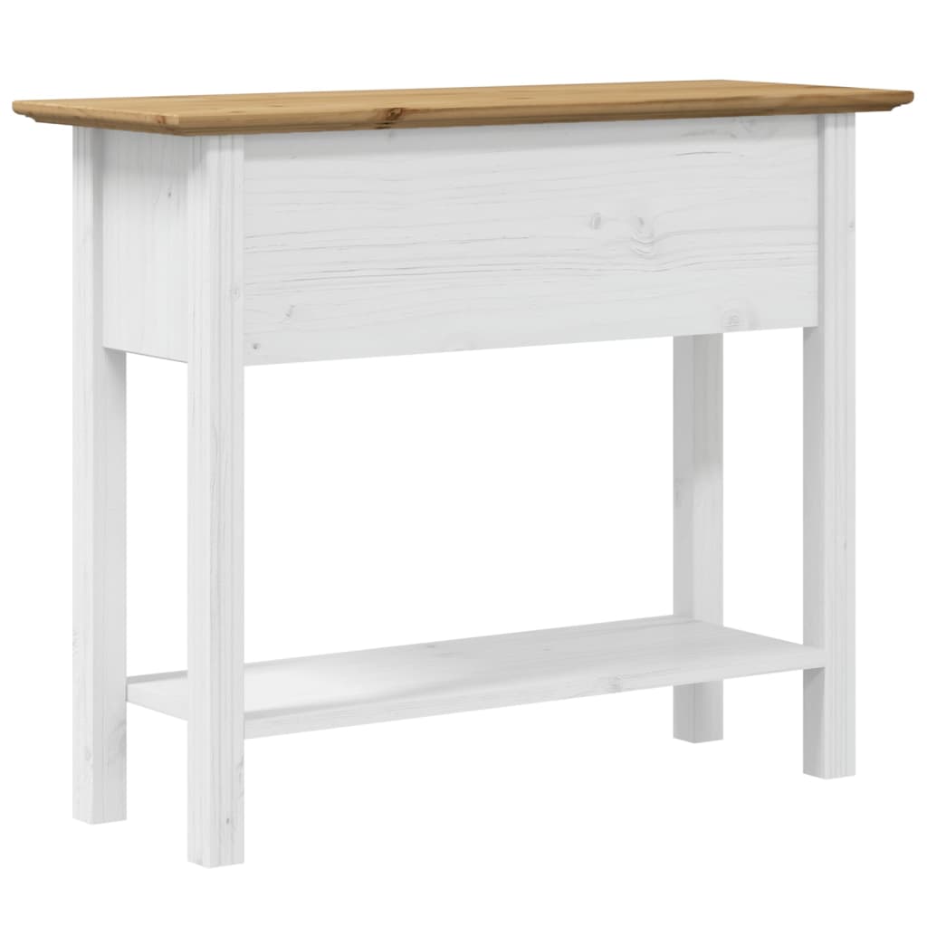 Mesa consola BODO madera maciza de pino marrón 91x35x74 cm - Imagen 6