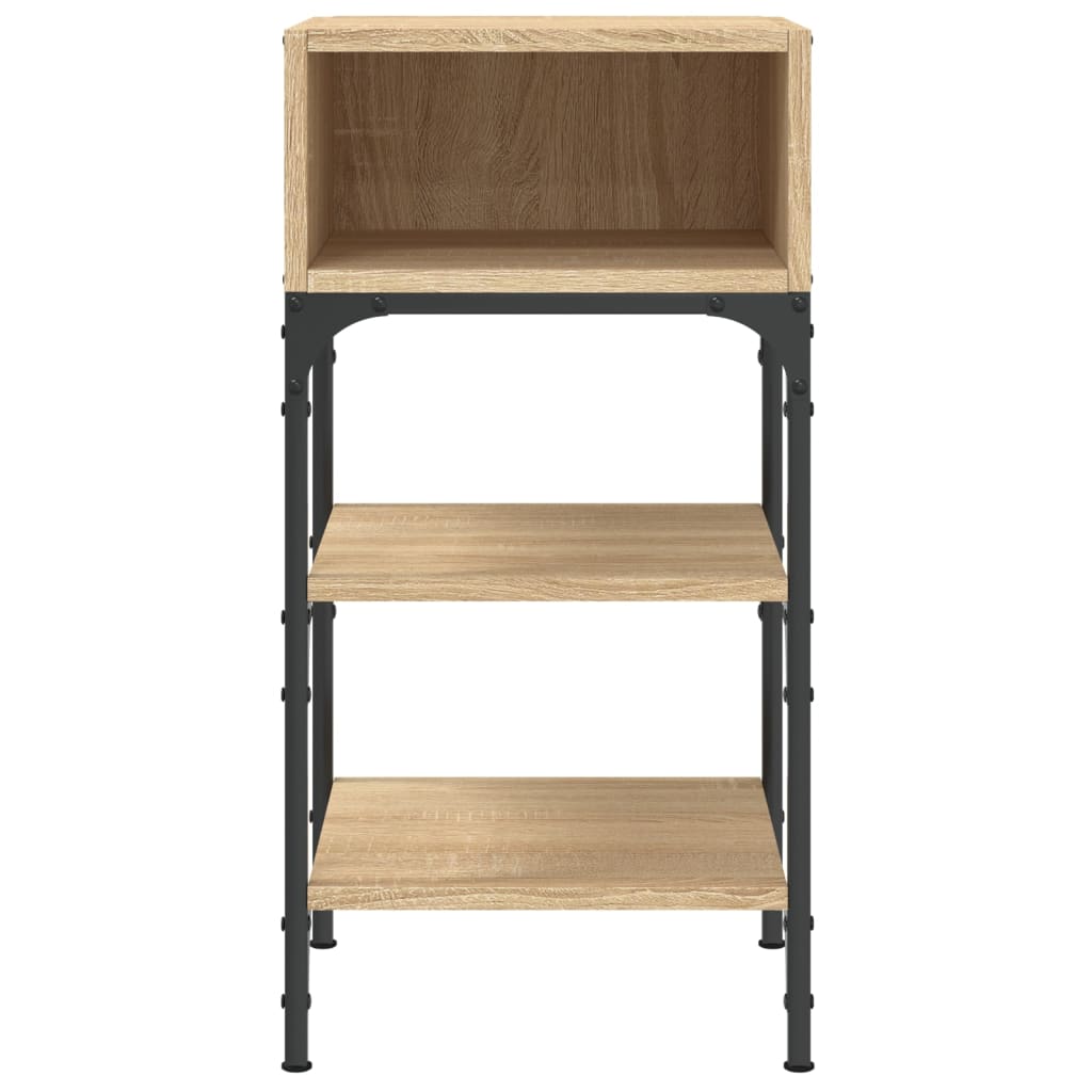 Mesita de noche madera de ingeniería roble Sonoma 35x34,5x70 cm - Imagen 4