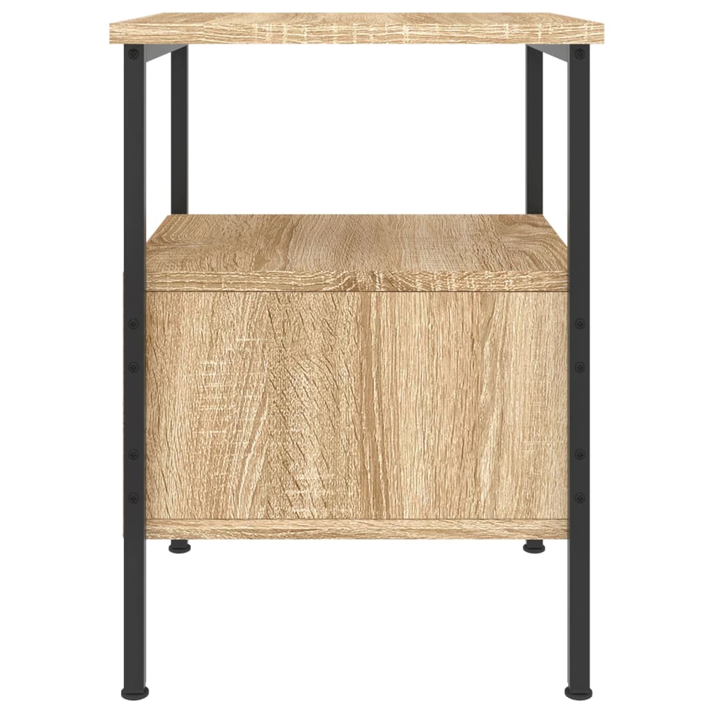 Mesita de noche madera de ingeniería roble Sonoma 34x36x50 cm - Imagen 7