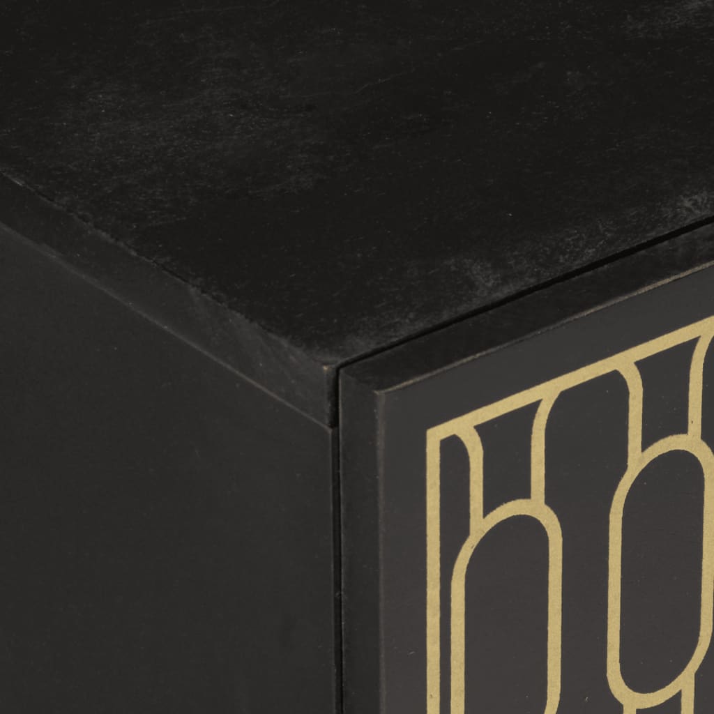 Mesita de noche madera maciza de mango 50x33x60 cm - Imagen 7