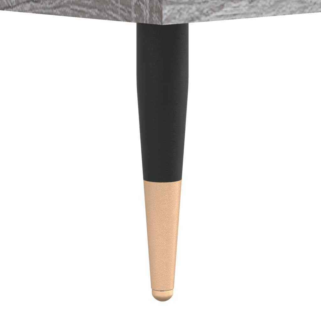 Mesita de noche madera de ingeniería gris Sonoma 40x35x50 cm - Imagen 10