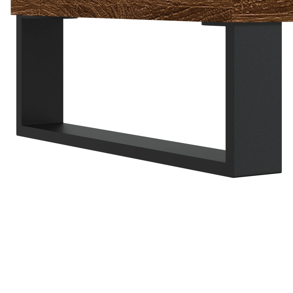 Mesita de noche madera de ingeniería marrón roble 40x35x50 cm - Imagen 10
