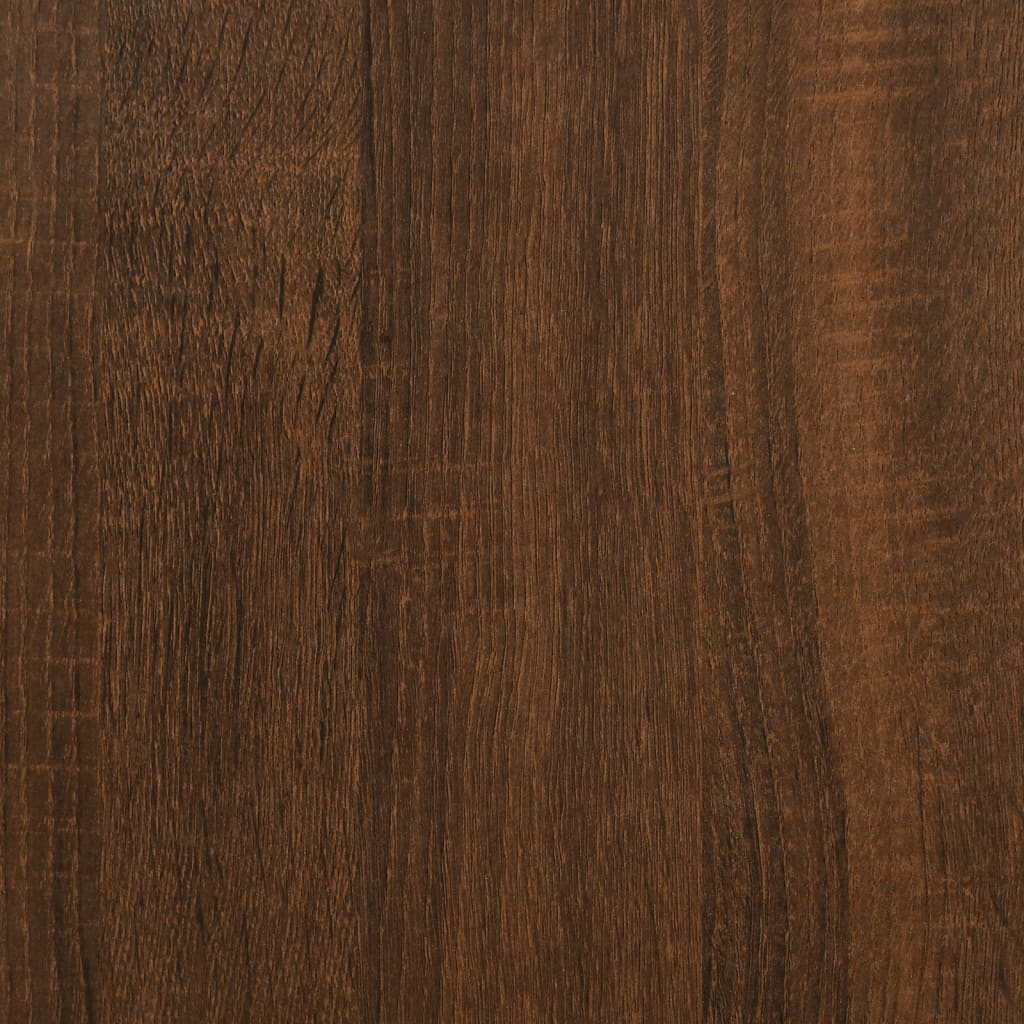 Mesita de noche madera de ingeniería marrón roble 40x35x50 cm - Imagen 11