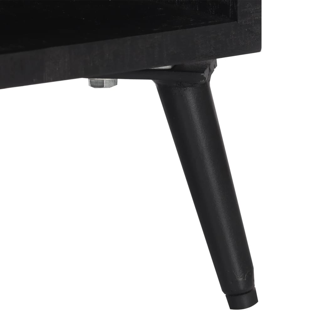 Mesita de noche madera maciza de teca 40x30x50 cm - Imagen 8