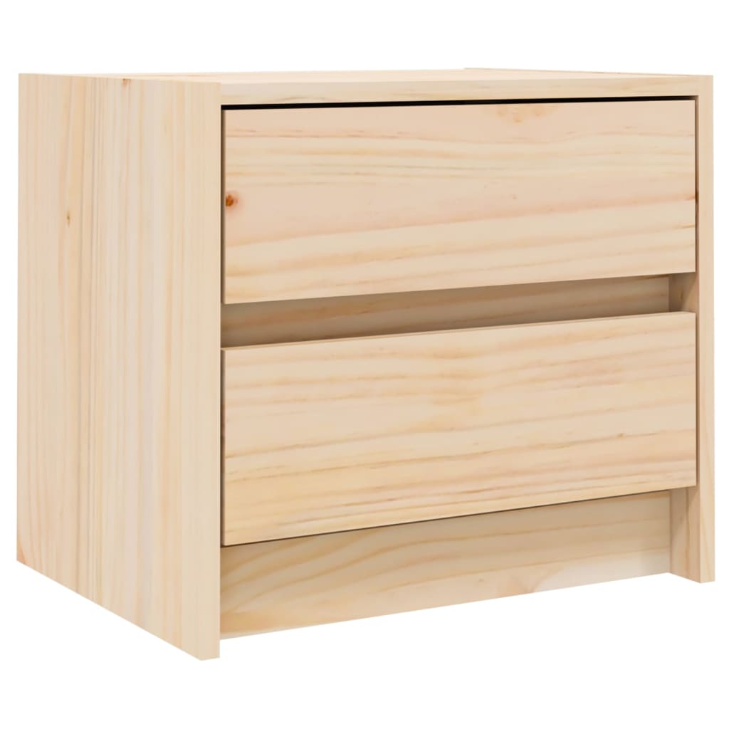 Mesita de noche madera maciza de pino 40x31x35,5 cm - Imagen 2