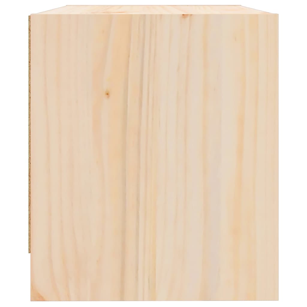 Mesita de noche madera maciza de pino 40x31x35,5 cm - Imagen 7