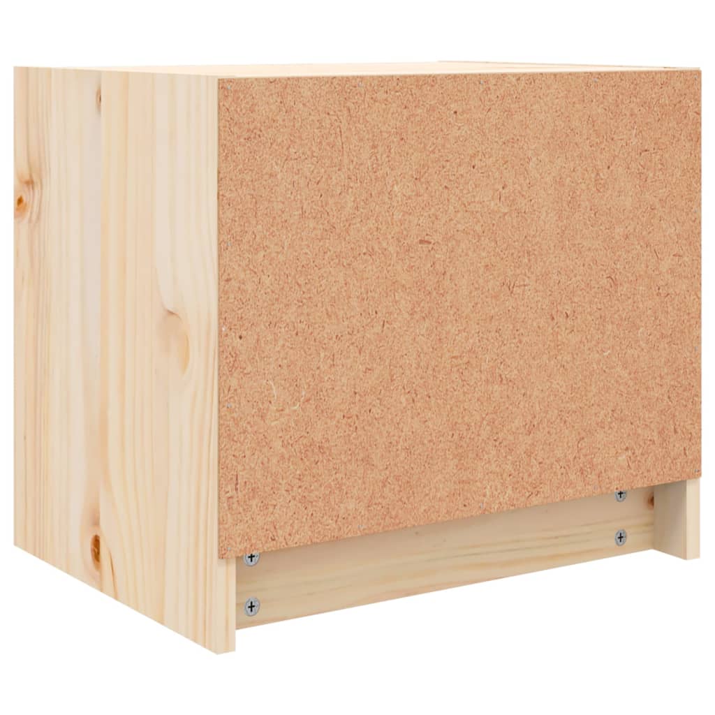 Mesita de noche madera maciza de pino 40x31x35,5 cm - Imagen 8