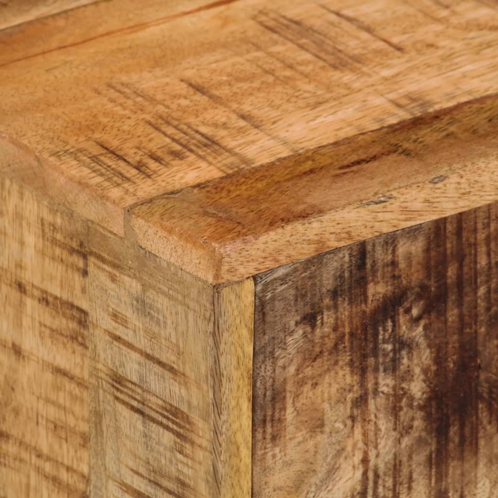 Mesita de noche de pared madera maciza de acacia 40x30x25 cm - Imagen 7