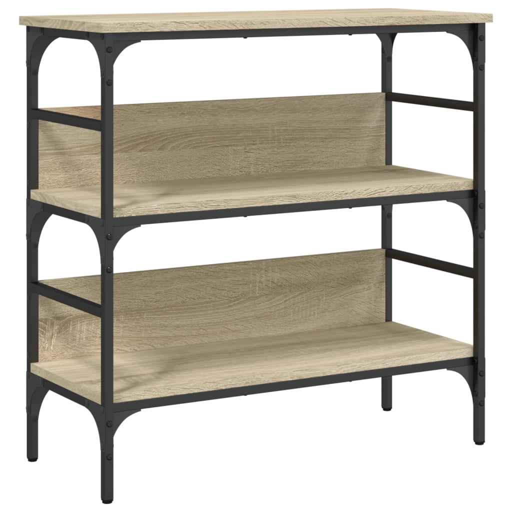 Mesa consola madera de ingeniería roble Sonoma 75x32x75 cm - Imagen 2