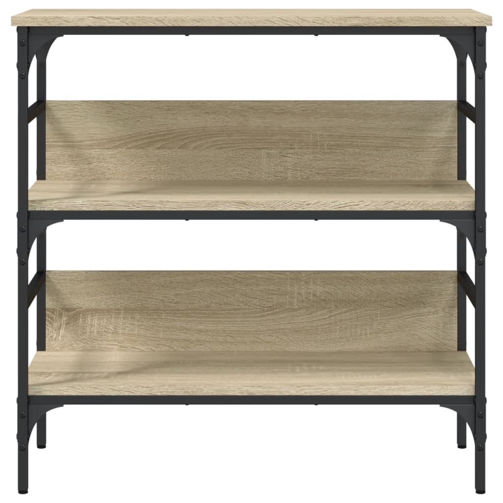 Mesa consola madera de ingeniería roble Sonoma 75x32x75 cm - Imagen 5