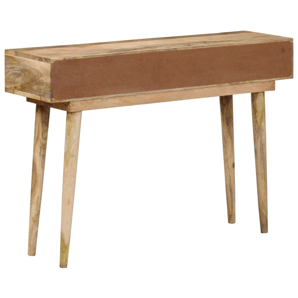 Mesa consola de madera maciza de mango 110x30x75 cm - Imagen 7