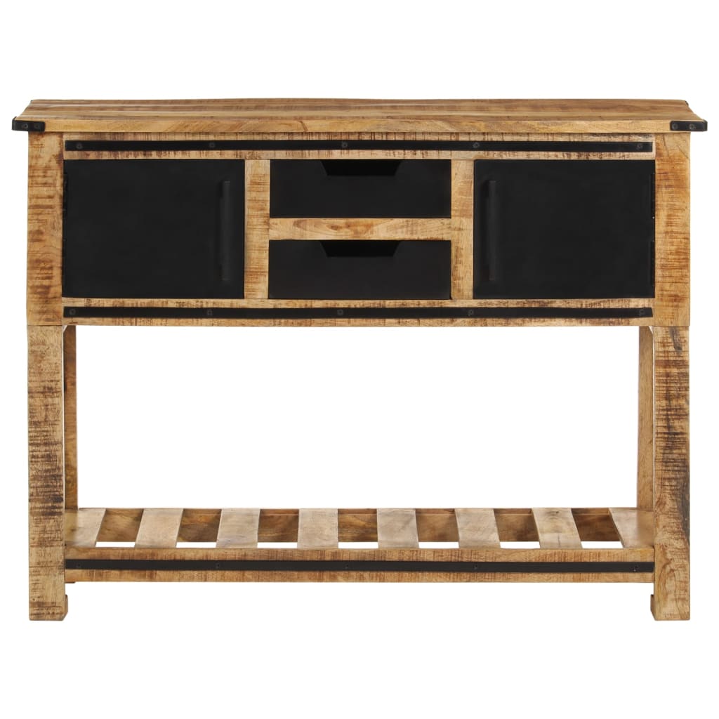 Mesa consola de madera maciza de mango 100x35x75 cm - Imagen 2