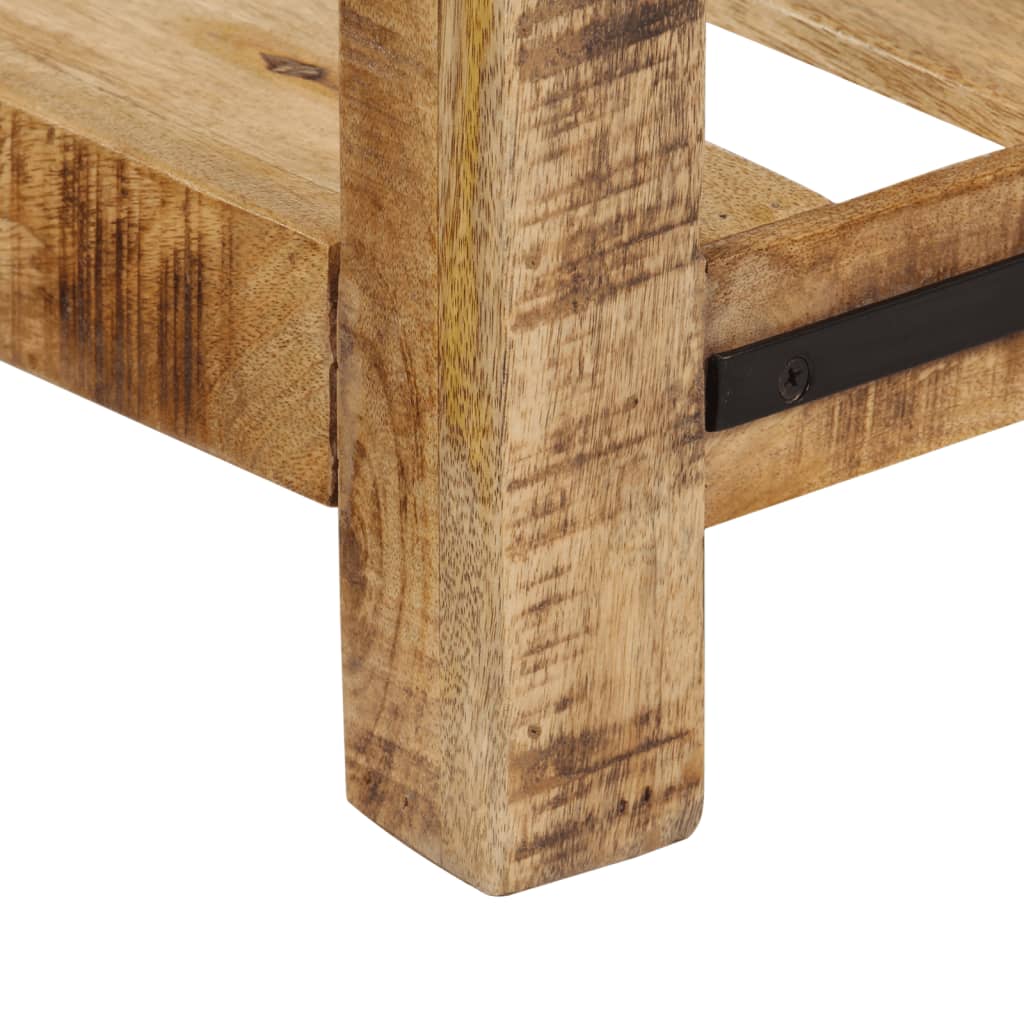 Mesa consola de madera maciza de mango 100x35x75 cm - Imagen 9