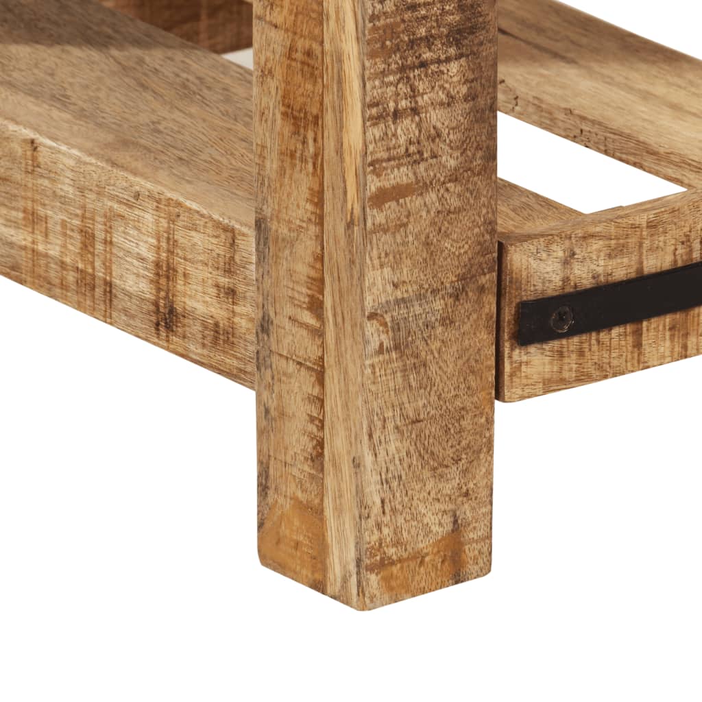 Mesa consola de madera maciza de mango 100x35x75 cm - Imagen 8