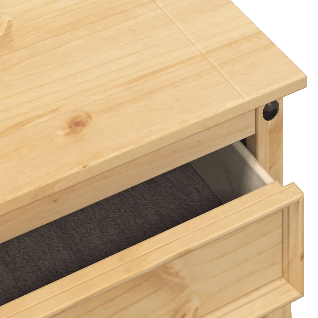 Mesa consola Corona madera maciza de pino 73x35x73 cm - Imagen 7