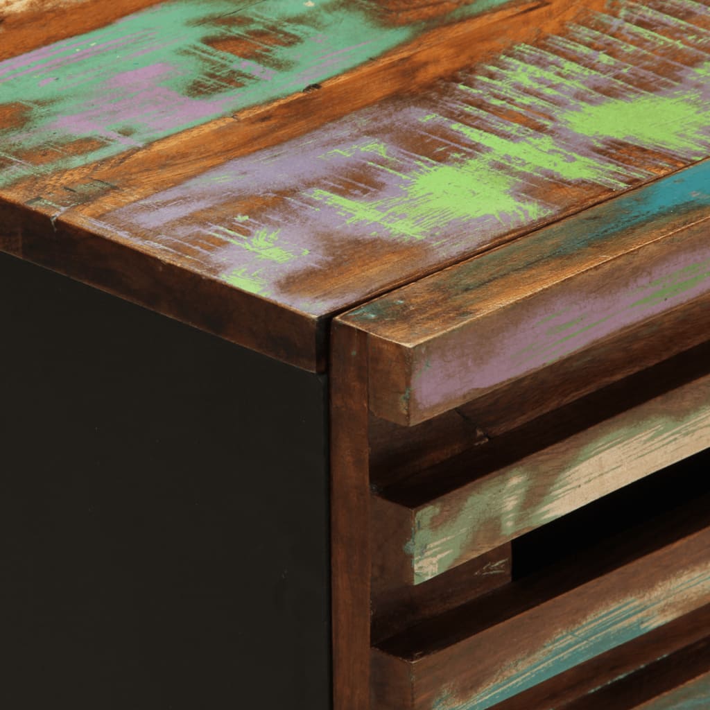 Mesita de noche madera maciza de acacia 50x34x62 cm - Imagen 7