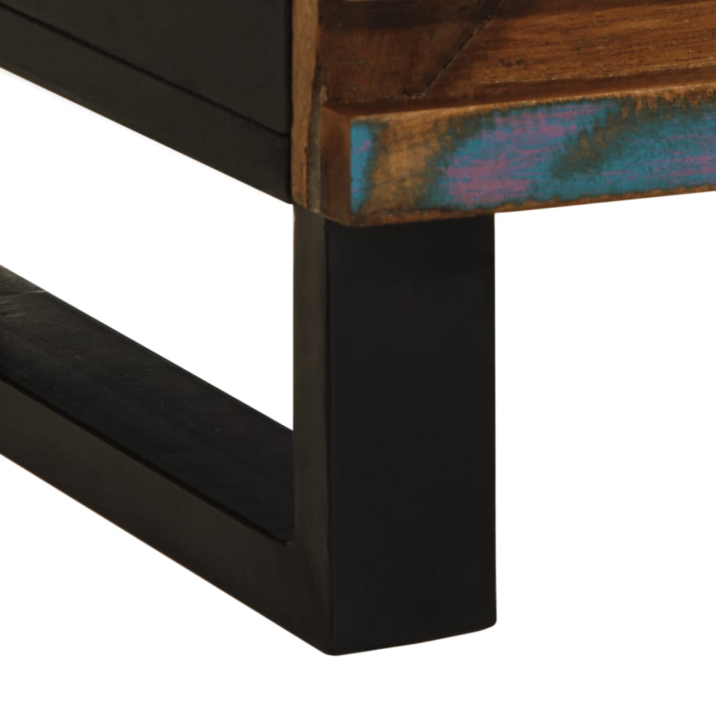 Mesita de noche madera maciza de acacia 50x34x62 cm - Imagen 9