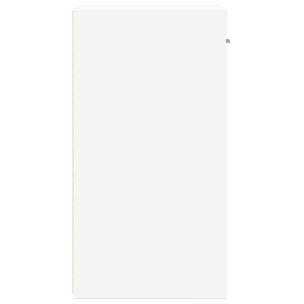 Mesita de noche madera de ingeniería blanco 35x34x65 cm - Imagen 6