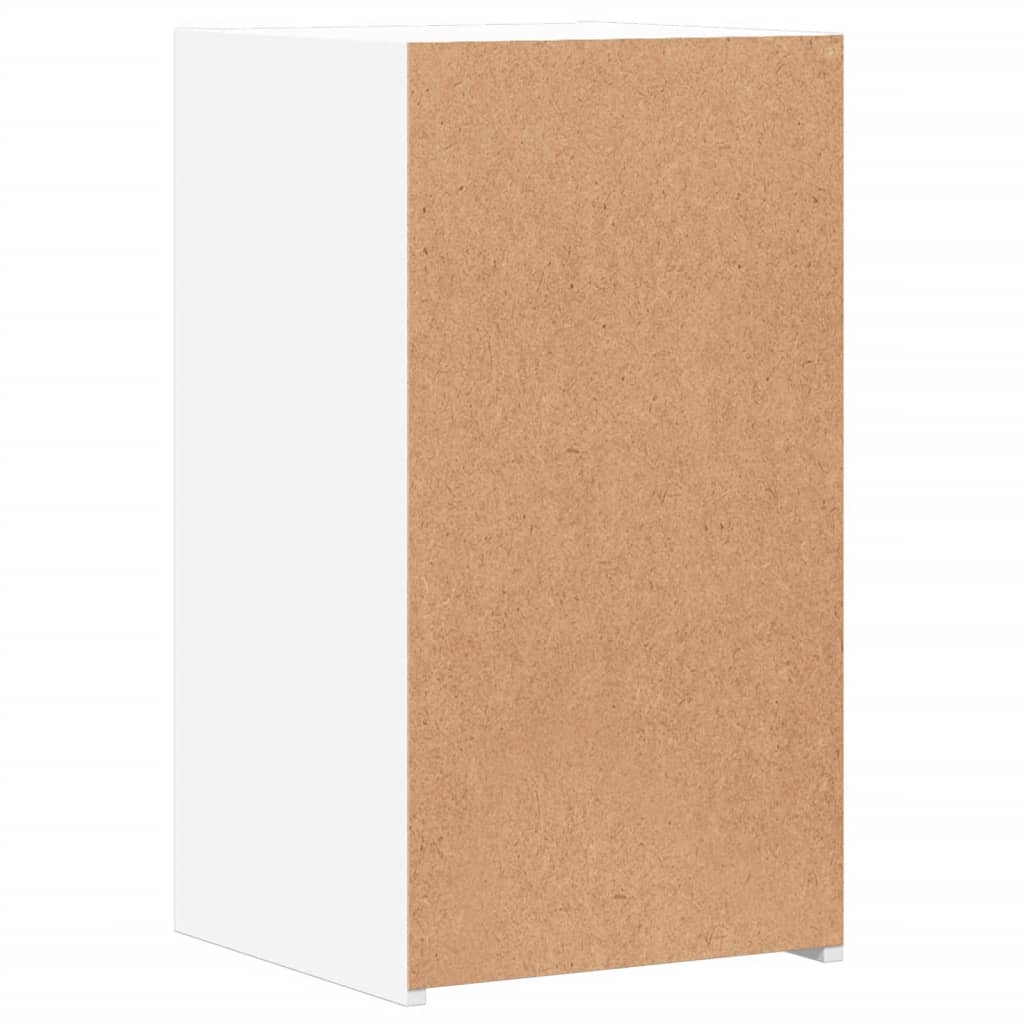 Mesita de noche madera de ingeniería blanco 35x34x65 cm - Imagen 7