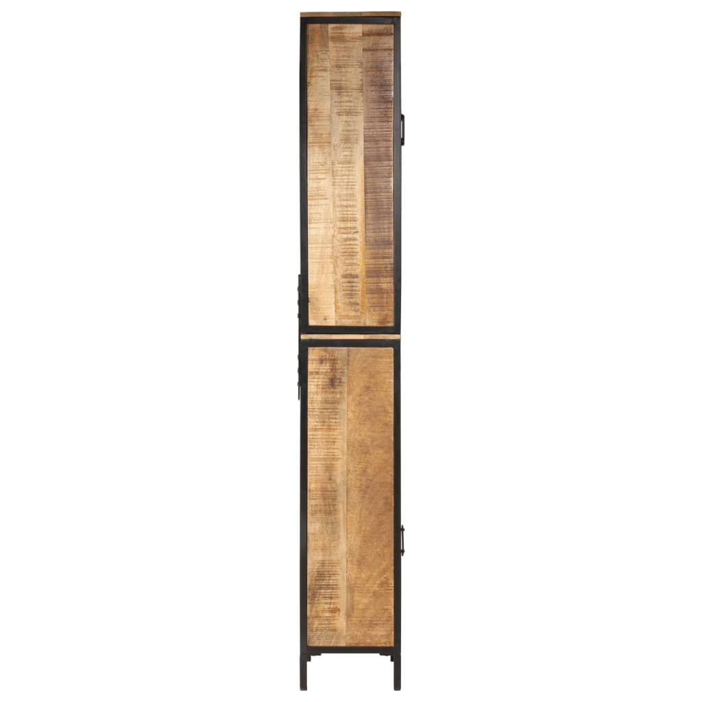Mueble de baño hierro y madera maciza de mango 40x27x180 cm - Imagen 4
