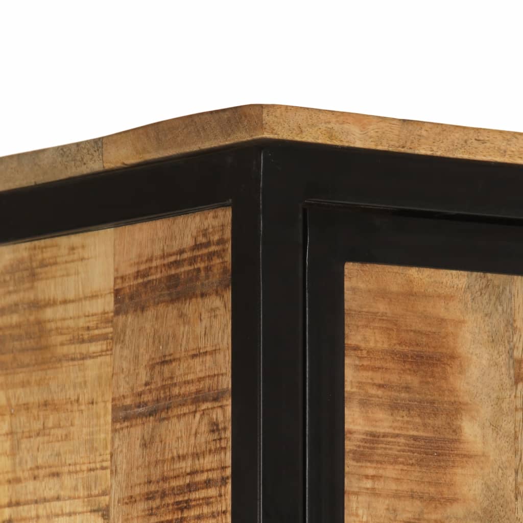 Mueble de baño hierro y madera maciza de mango 40x27x180 cm - Imagen 6