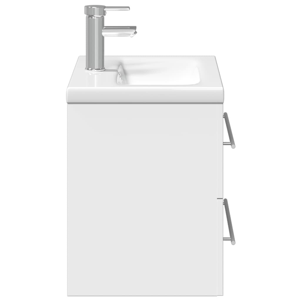 Mueble de baño con lavabo integrado blanco - Imagen 6