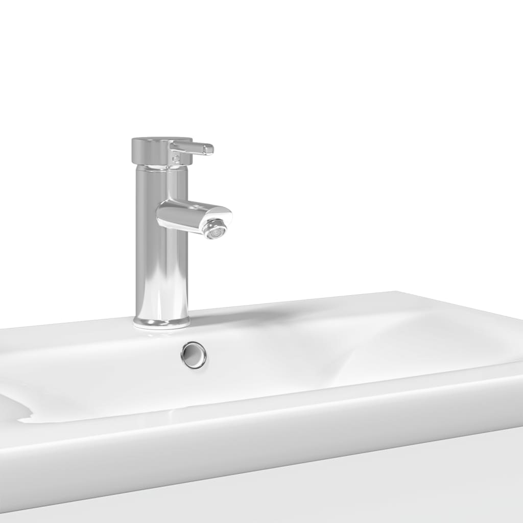 Mueble de baño con lavabo integrado blanco - Imagen 8