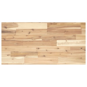 Encimera tocador de baño madera acacia sin tratar 100x40x2 cm