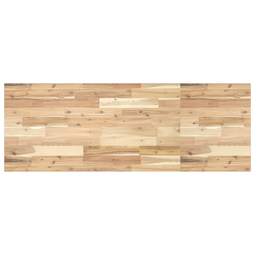 Encimera tocador de baño madera acacia sin tratar 140x50x2 cm