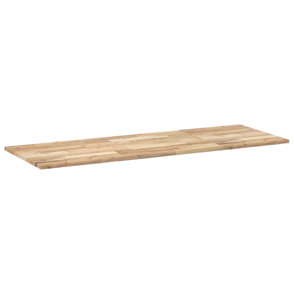 Encimera tocador de baño madera acacia sin tratar 140x50x2 cm - Imagen 6