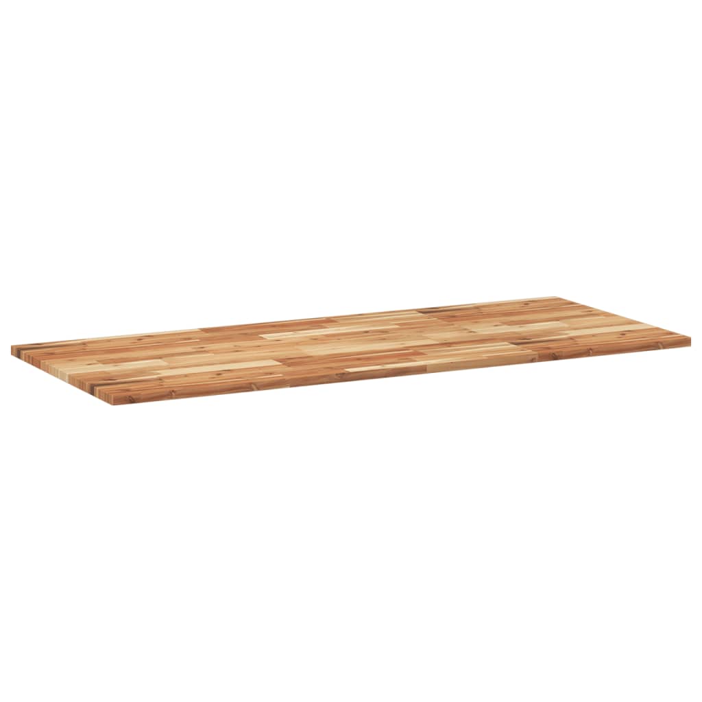 Encimera tocador baño madera acacia acabado aceite 120x60x2 cm - Imagen 4