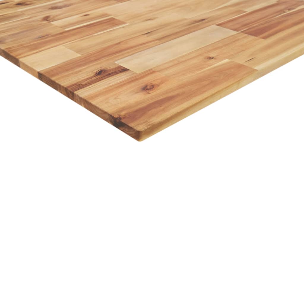 Encimera tocador baño madera acacia acabado aceite 120x60x2 cm - Imagen 7