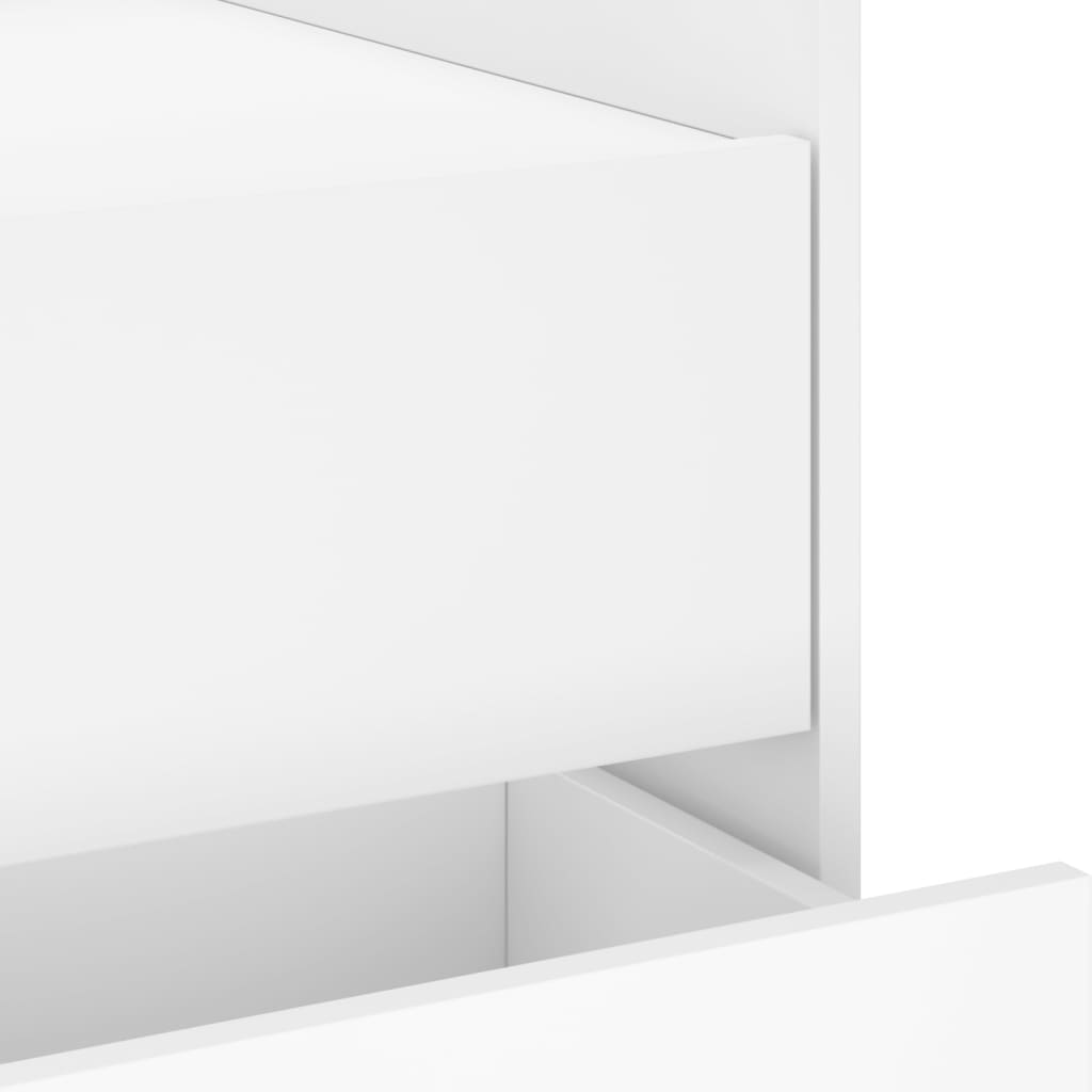 Mesita de noche madera de ingeniería blanco 45x50x50 cm - Imagen 9