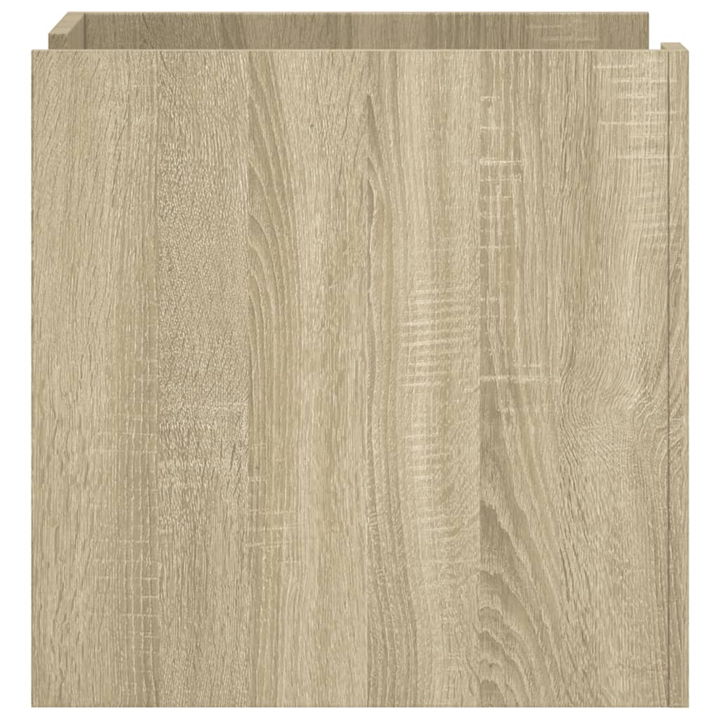 Mesita de noche madera de ingeniería roble Sonoma 45x50x50 cm - Imagen 5