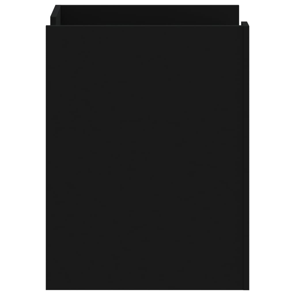 Mesita de noche madera de ingeniería negro 45x50x65 cm - Imagen 5