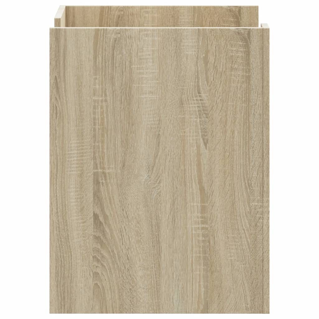 Mesita de noche madera de ingeniería roble Sonoma 45x50x65 cm - Imagen 5