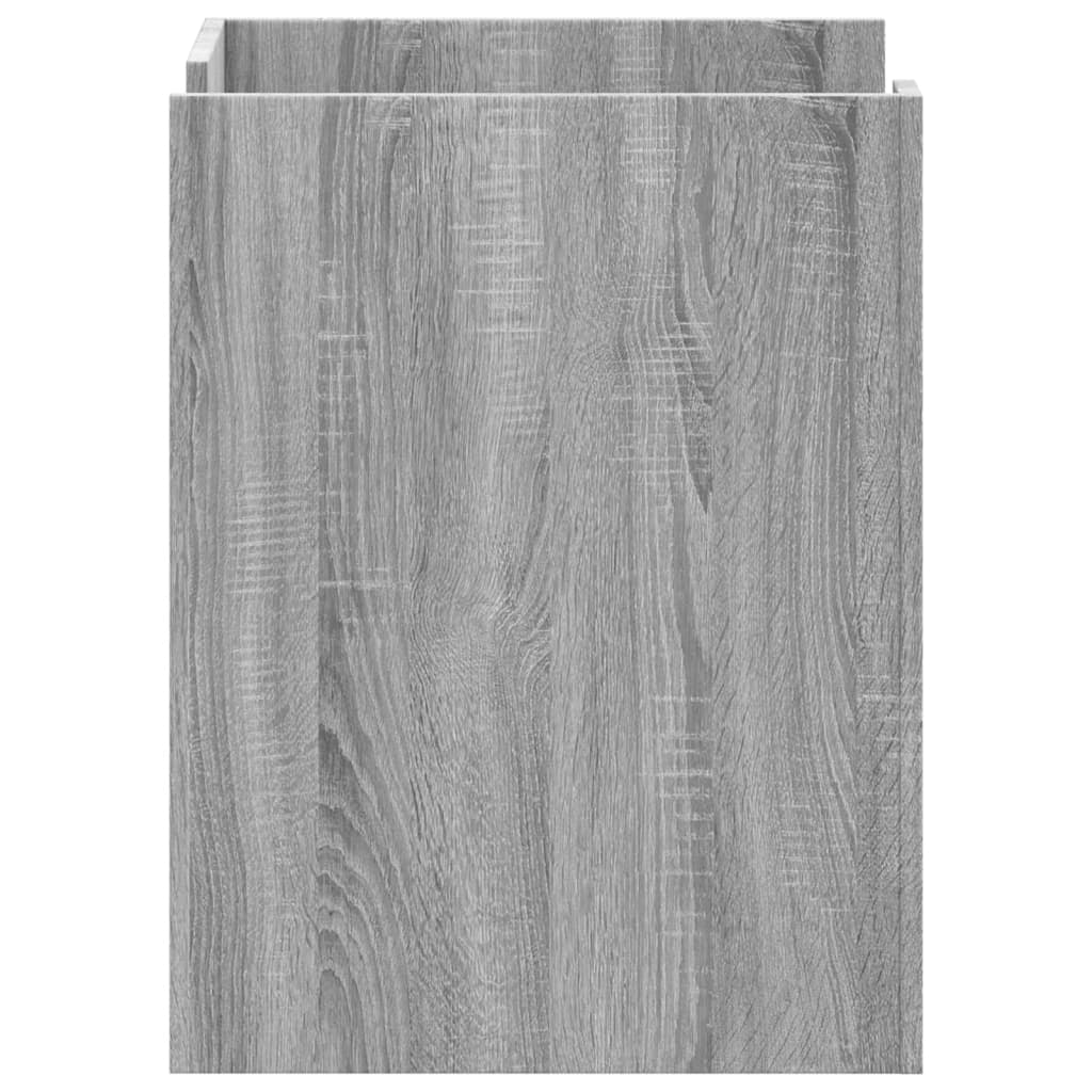 Mesita de noche madera de ingeniería gris Sonoma 45x50x65 cm - Imagen 5