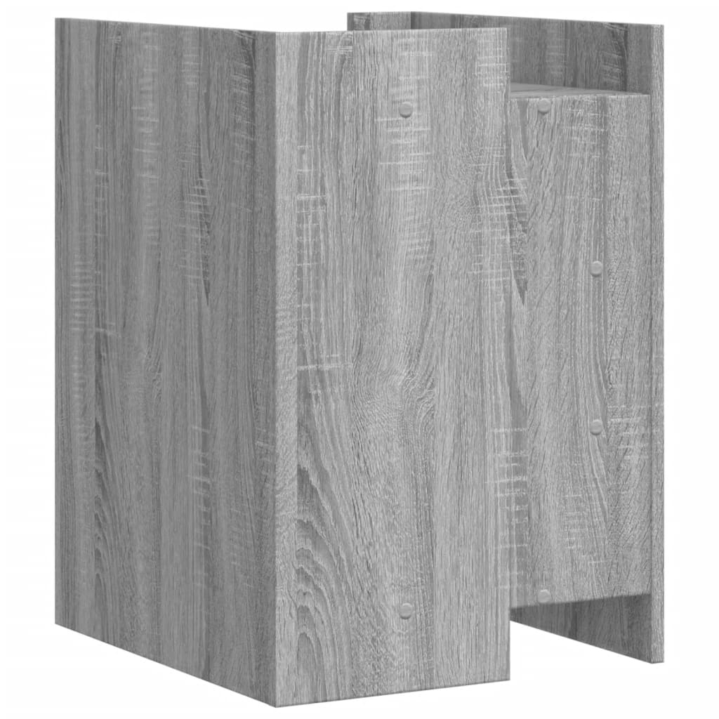 Mesita de noche madera de ingeniería gris Sonoma 45x50x65 cm - Imagen 6