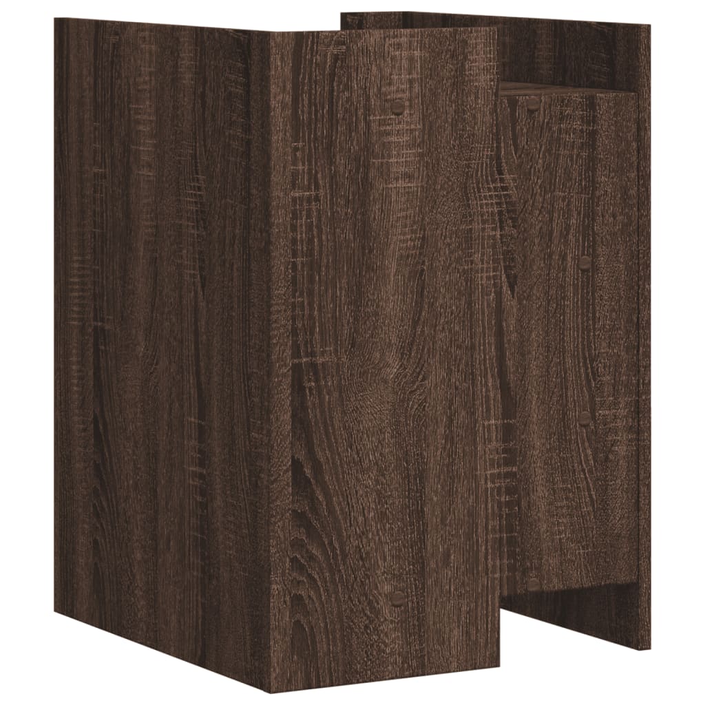 Mesita de noche madera de ingeniería marrón roble 45x50x65 cm - Imagen 6