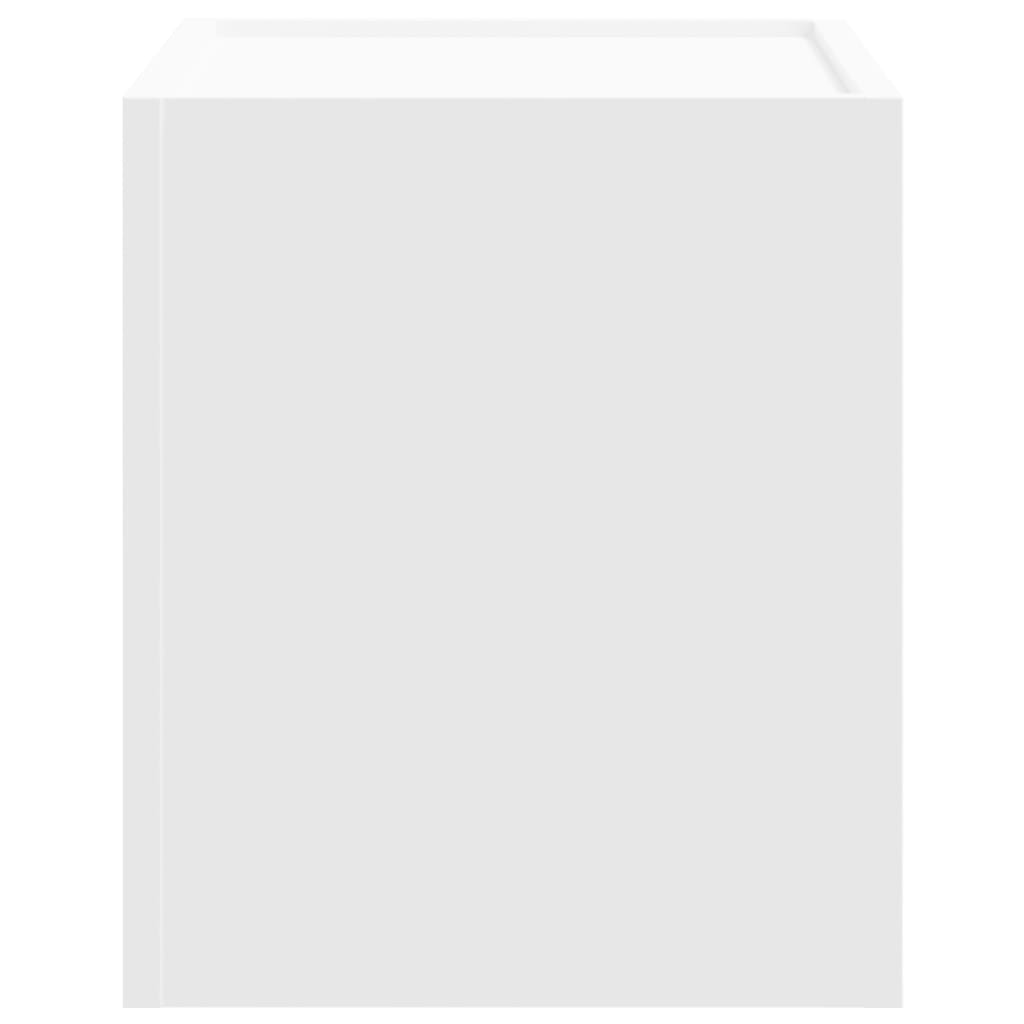 Mesita de noche de pared blanco 45x30x35 cm - Imagen 5