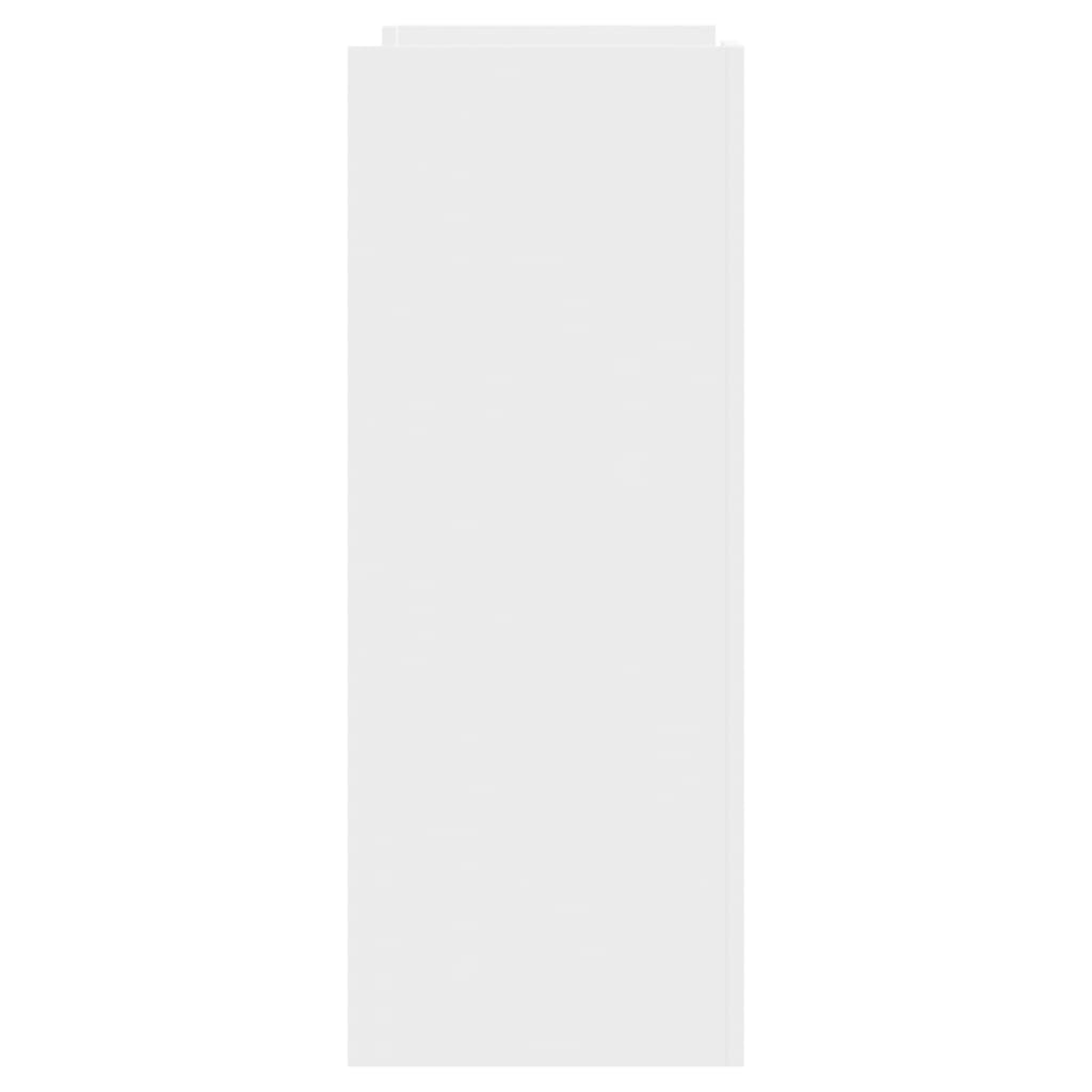 Mesa consola de madera de ingeniería blanca 100x35x90 cm - Imagen 5