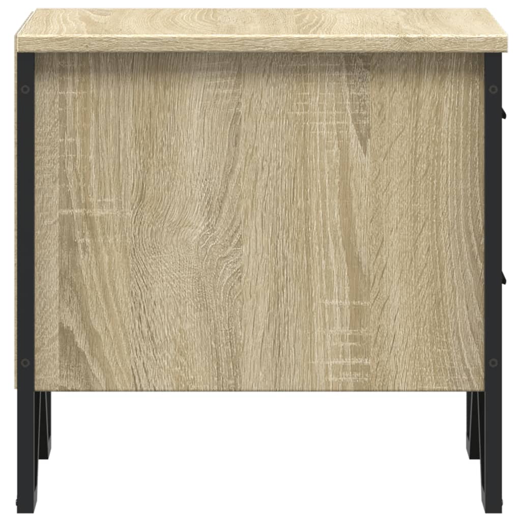 Mesita de noche madera de ingeniería roble Sonoma 40x41x40 cm - Imagen 7