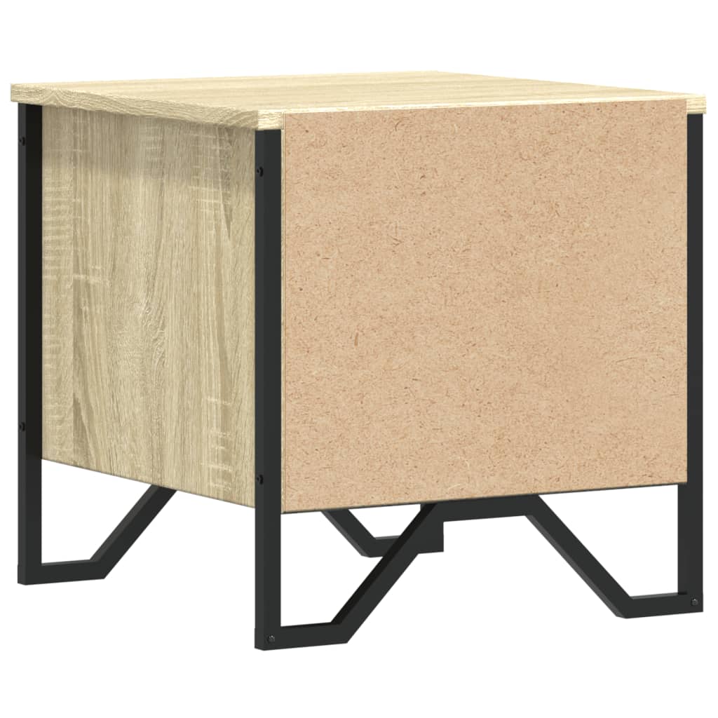 Mesita de noche madera de ingeniería roble Sonoma 40x41x40 cm - Imagen 8