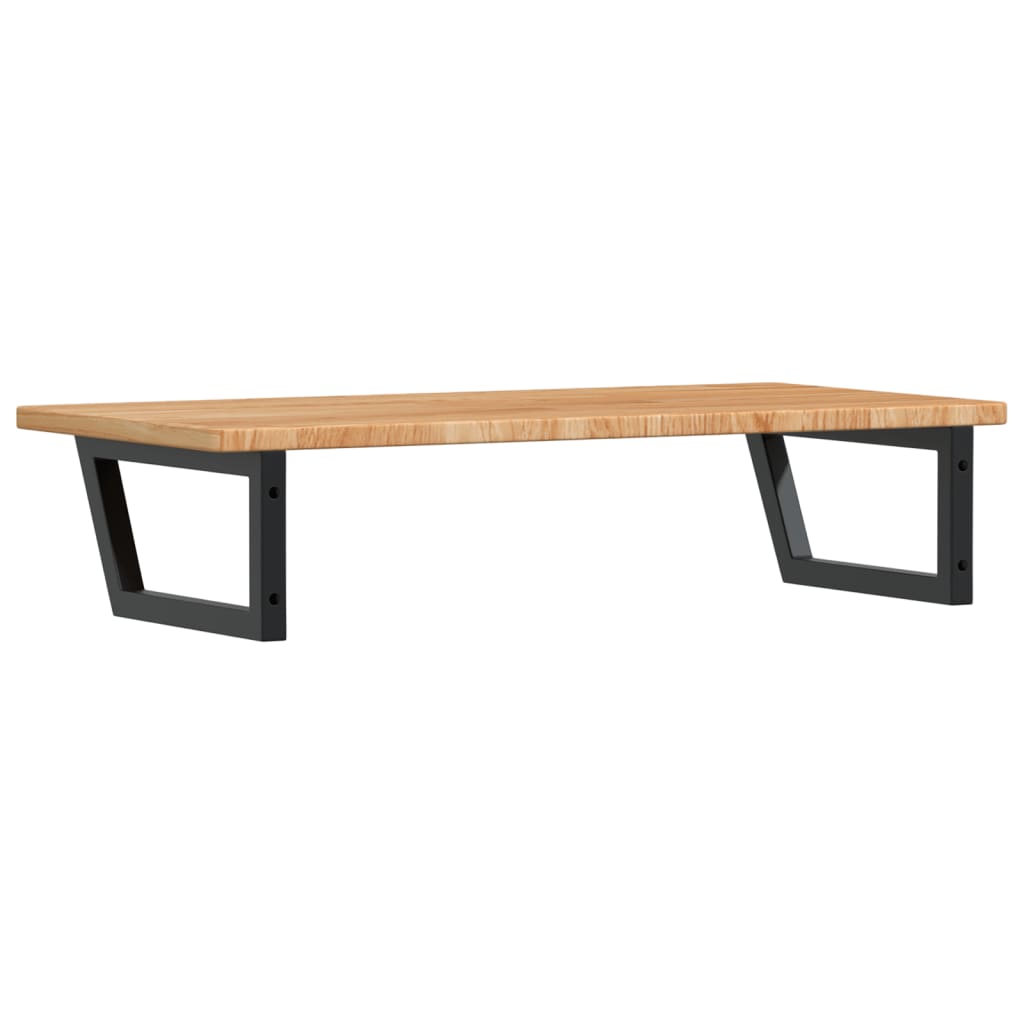 Estante de lavabo de pared de acero y madera maciza de roble - Imagen 6