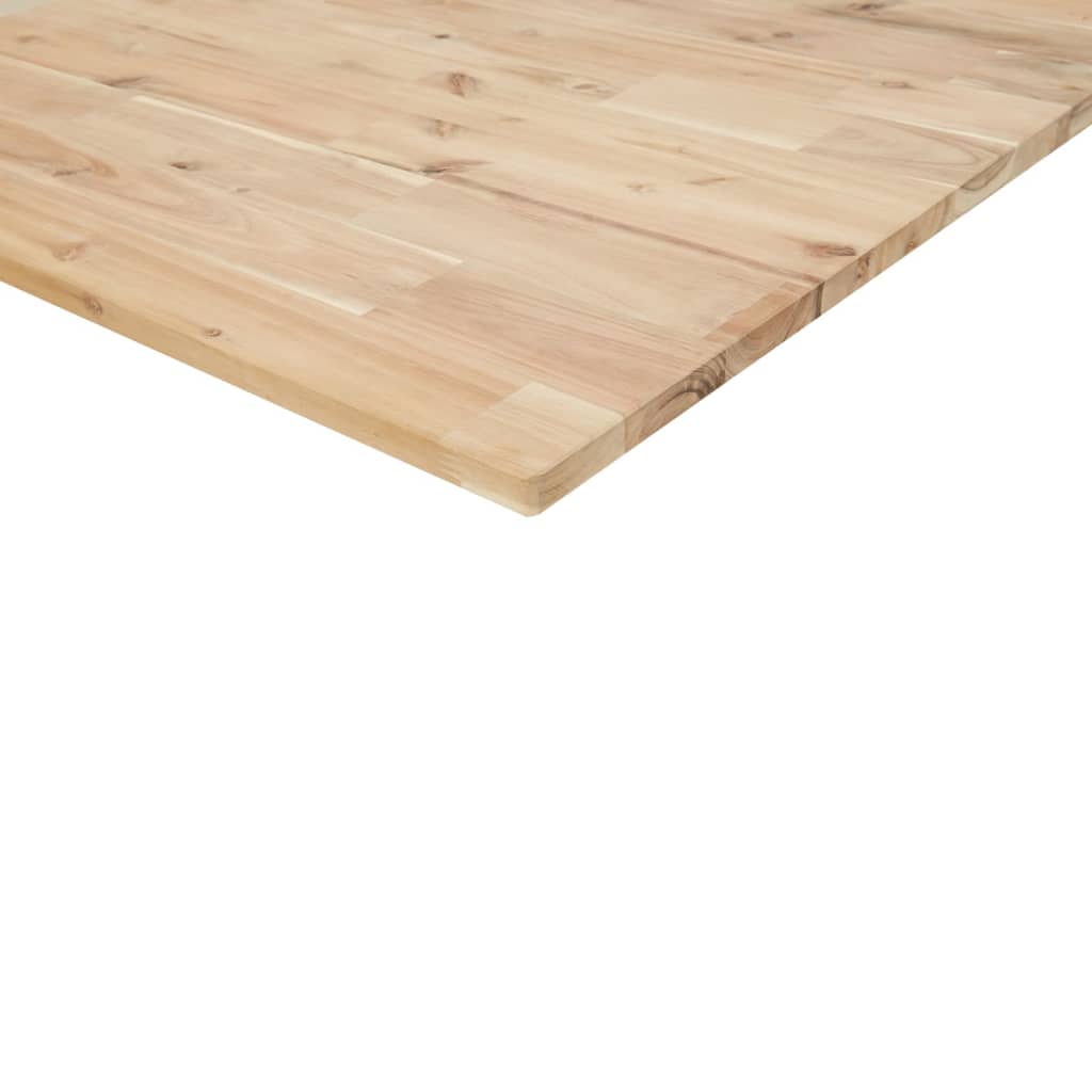 Estante de lavabo de pared acero y madera maciza de acacia - Imagen 10
