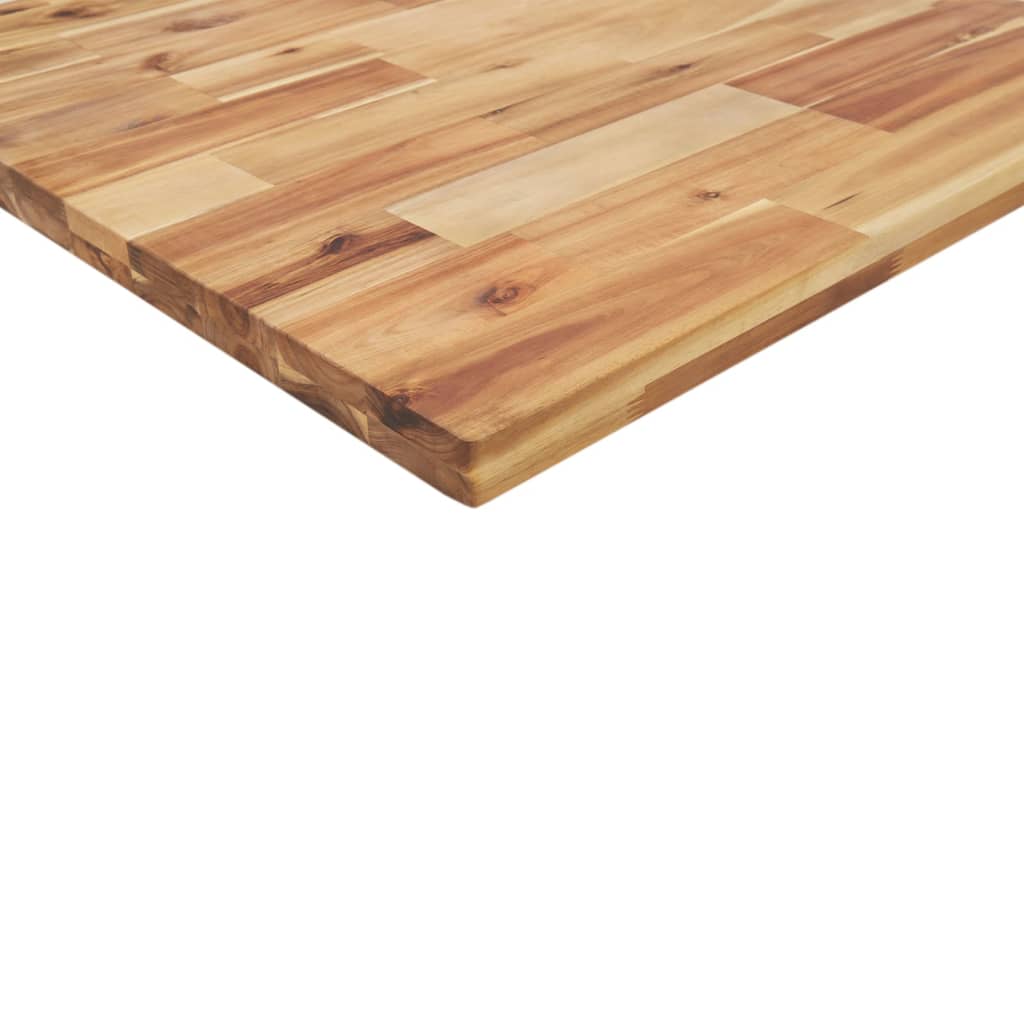 Estante de lavabo de pared acero y madera maciza de acacia - Imagen 10