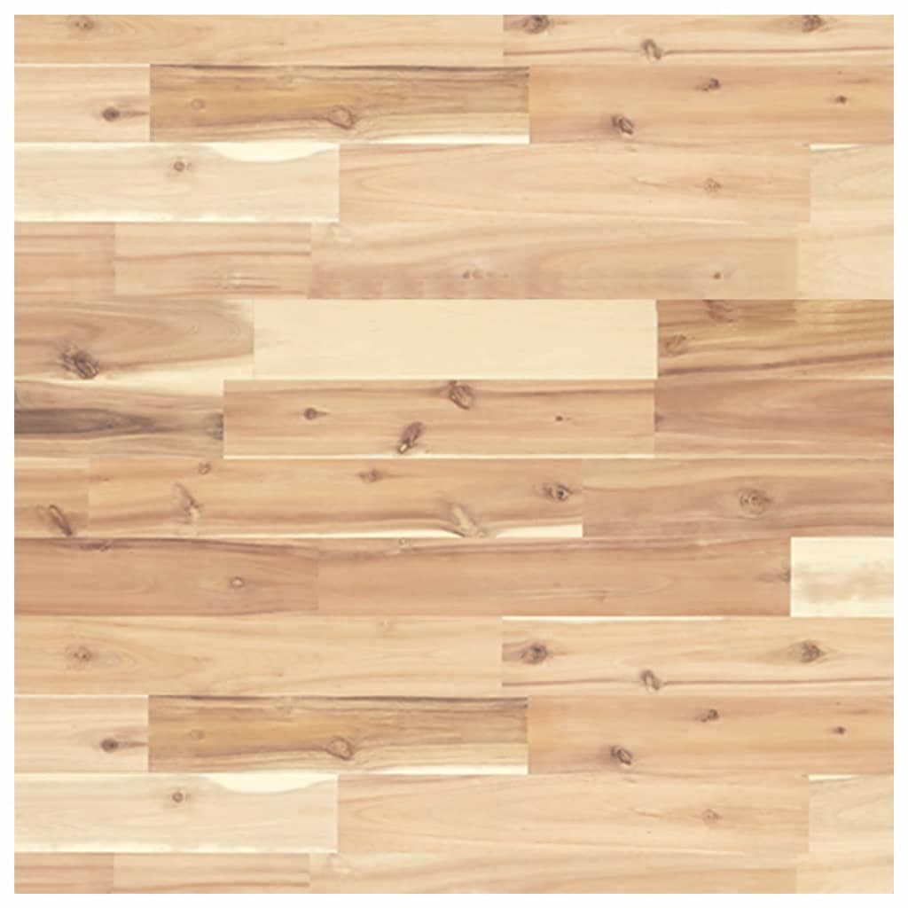 Estante de lavabo de pared acero y madera maciza de acacia - Imagen 8